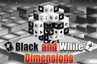 40 niveauer med 3D Mahjong i Sort og Hvid