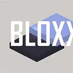 To rektangler, der overlapper hinanden, med ordet BLOXX skrevet hen over dem