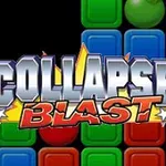Farverige blokke med teksten COLLAPSE!