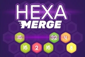 Hexagonale brikker i forskellige farver med tal på mørk baggrund