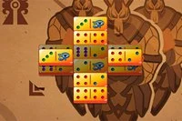 Mahjong Solitaire spil krydset med Domino