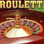 Roulettehjul og spillebord med teksten ROULETTE 3D øverst