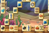 Mahjong Solitaire spil på havets bund