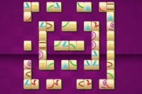 Form Mahjong-spil med figurer