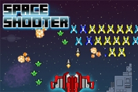 Genoplev arkadespændingen og styr et rumskib i Space Shooter