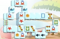 Farverigt mahjong solitaire-spil