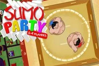 En spændende brydekamp starter på midterarenaen med sumobrydere