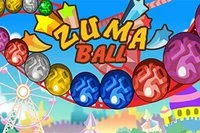 Kombination af Zuma og Pinball, få 3 kugler i samme farve i træk